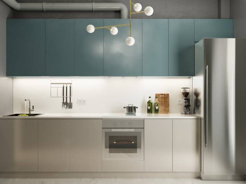 Stylish Cabinets and Sleek Appliances